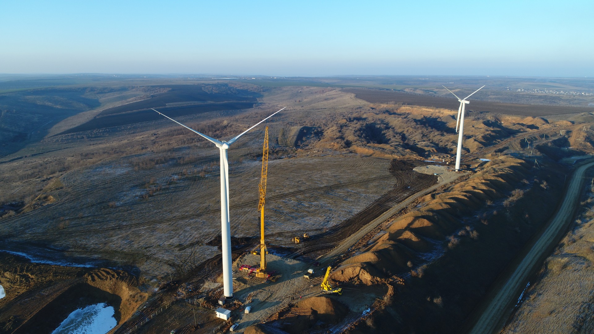 Construcția unui parc eolian